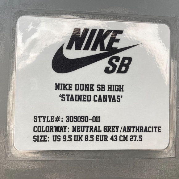 Nike Dunk SB High 'Stained Canvas' - Picture 14 of 14